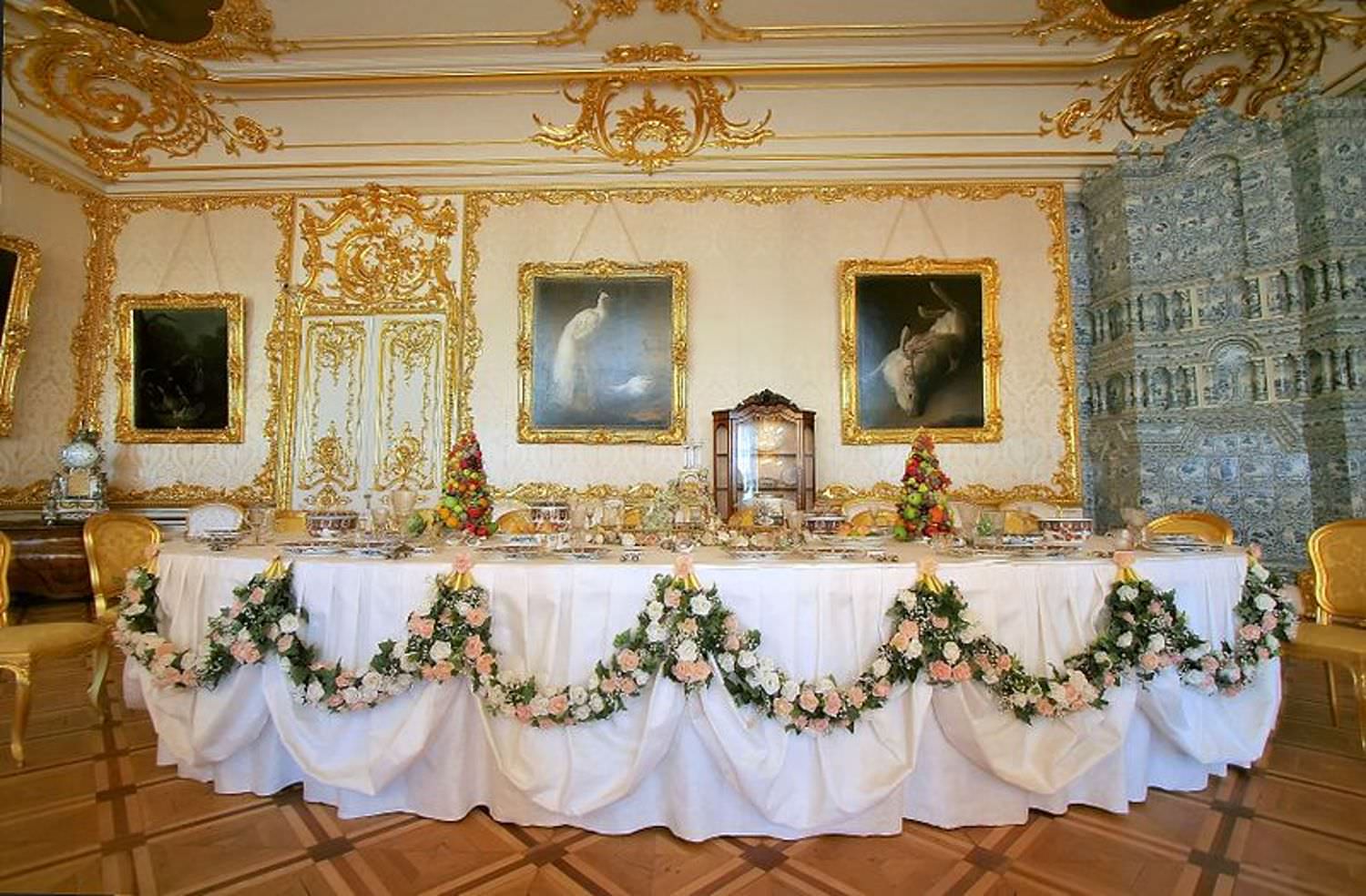 Парадная столовая Екатерининского дворца